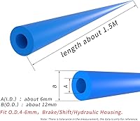 Vista 2 de 4.9 ft/lote Amortiguador interno de la carcasa del marco de la bici manguera de la manga de la espuma de la manguera del cable de la bicicleta