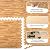 Foam Floor Tiles - 96sqft Wood Grain Interlocking Foam Tiles with Border - Foam Play Mat Playroom or Gym Flooring for Home Gym by Stalwart (Light)