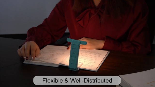 Image of Vekkia LED Clip - on USB Book Light for Reading in Bed - 3 Colors, 5 Brightness Levels, Eye - Caring, Rechargeable & Long - Lasting, for Book Lovers and Kids