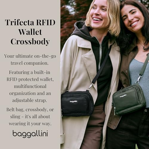 Image of Baggallini Triple Zip with Front Wallet /Trifecta RFID Wallet Crossbody