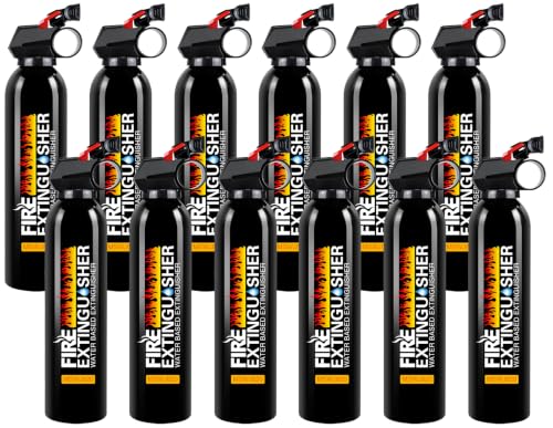 Image of 12Pack Car Fire Extinguisher for Home A, B, C, K Fire Spray with Mount