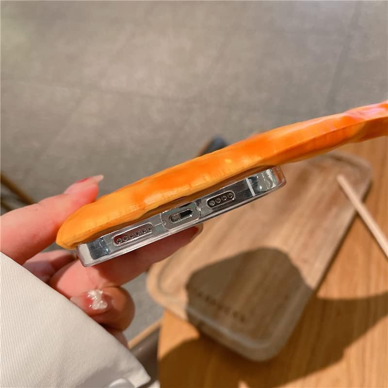 Miniatura 5 de Funda de silicona ultra gruesa y suave para Apple 3D de dibujos animados lindos niños y niñas (para iPhone 11, pierna de pollo grande)