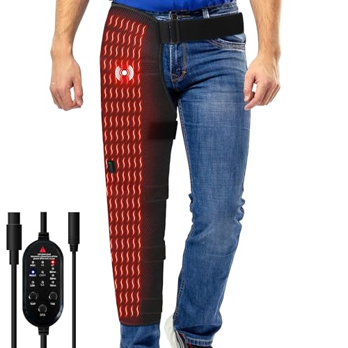 Leg Heating Pad Massager Heating Pad for Legs with 3 Vibration and Heat Settings Heating pad for Knee & Thigh & Calf Pain Relief Adjustable Size