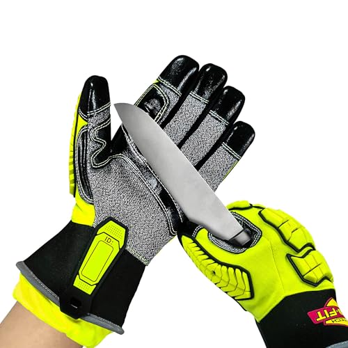 Intra-FIT Rescue 79314 Extrication Gloves Impact, Tear/abrasion/Puncture/Cut Protection, Super Dexterity 5 EN 388: 2016 3X44EP,Size XL
