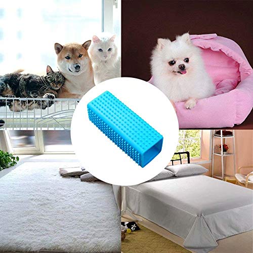 COJJ-Dual Use Silikon Tierhaarentferner, Hohler Gummi Haustier Hundekatzen Haar Entferner für Autos, M?bel, Teppich, Kleidung, Sofa
