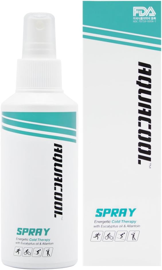 AQUACOOL Spray Instant Pain Relief Spray - Water Based Immediate Pain and Inflammation Relieving Therapy 4.1oz - for Arthritis, Back Pain, Sore Muscles, Joints & Chronic Aches