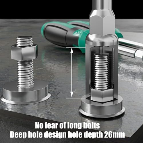 Image of Hex Nut Driver Set - 5-13mm Deep Nut Driver Set | Hollow Shaft Nut Driver | Screwdriver Set with Nonslip Hand Grips | Nut Wrench Repair Tools with Hand Grips for Ightening and Loosening Fasteners