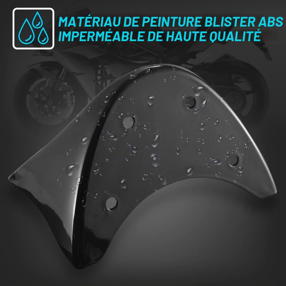 KATUR Carénage de Menton Noir Brillant pour Moto Compatible avec Harley Davidson Sportster 2004-2014 XL883 XL1200 2004-2015(Noir Brillant)