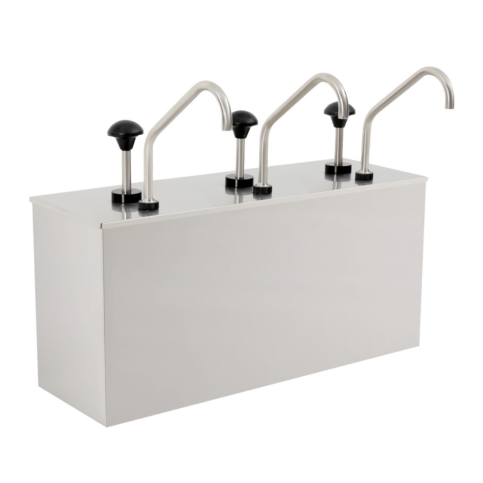 Chauffe-Sauces 3 x 4 L en Acier Inoxydable - Distributeur de Sauce pour Restauration, Collations et Restauration