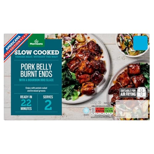 Morrisons Bourbon Pork Belly Burnt Ends 500g
