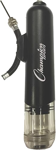 Miniatura 4 de Champion Sports Bomba de aire manual de doble acción, pequeña, negra