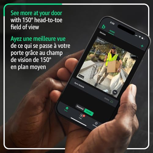 All-new Blink Video Doorbell + Outdoor 4 – Wireless smart security cameras, head-to-toe HD view, two-year battery life. Sync Module Core included – 5 camera system + Video Doorbell