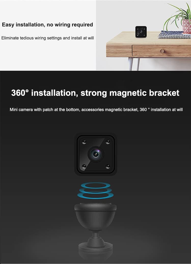 V88R® Mini WiFi Camera C18 HD 1080P Camcorder Video Audio Recorder IR Night Vision Motion Detection Micro Cam 1