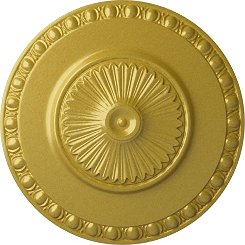 Médaillon de plafond Lyon Ekena menuiseries Americana Doré riche 23 1/2 OD - 2