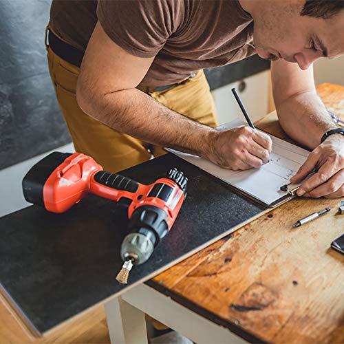 Scicalife 13 peças conjunto de escova de arame revestido de latão, conjunto de escovas de broca de a