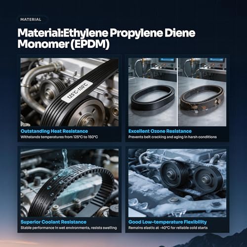 Image of 6PK1143 Serpentine Drive Belt with Ford Edge /Explorer /Escape