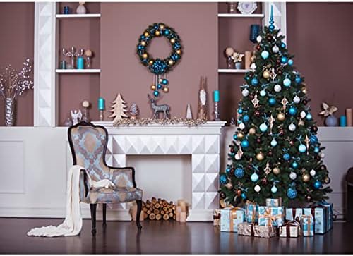 Fondo de fotografía de Tema de Navidad de Vinilo Árbol de Navidad Retrato de niño Fotografía Studio Shooting Props A31 9x6ft / 2.7x1.8m