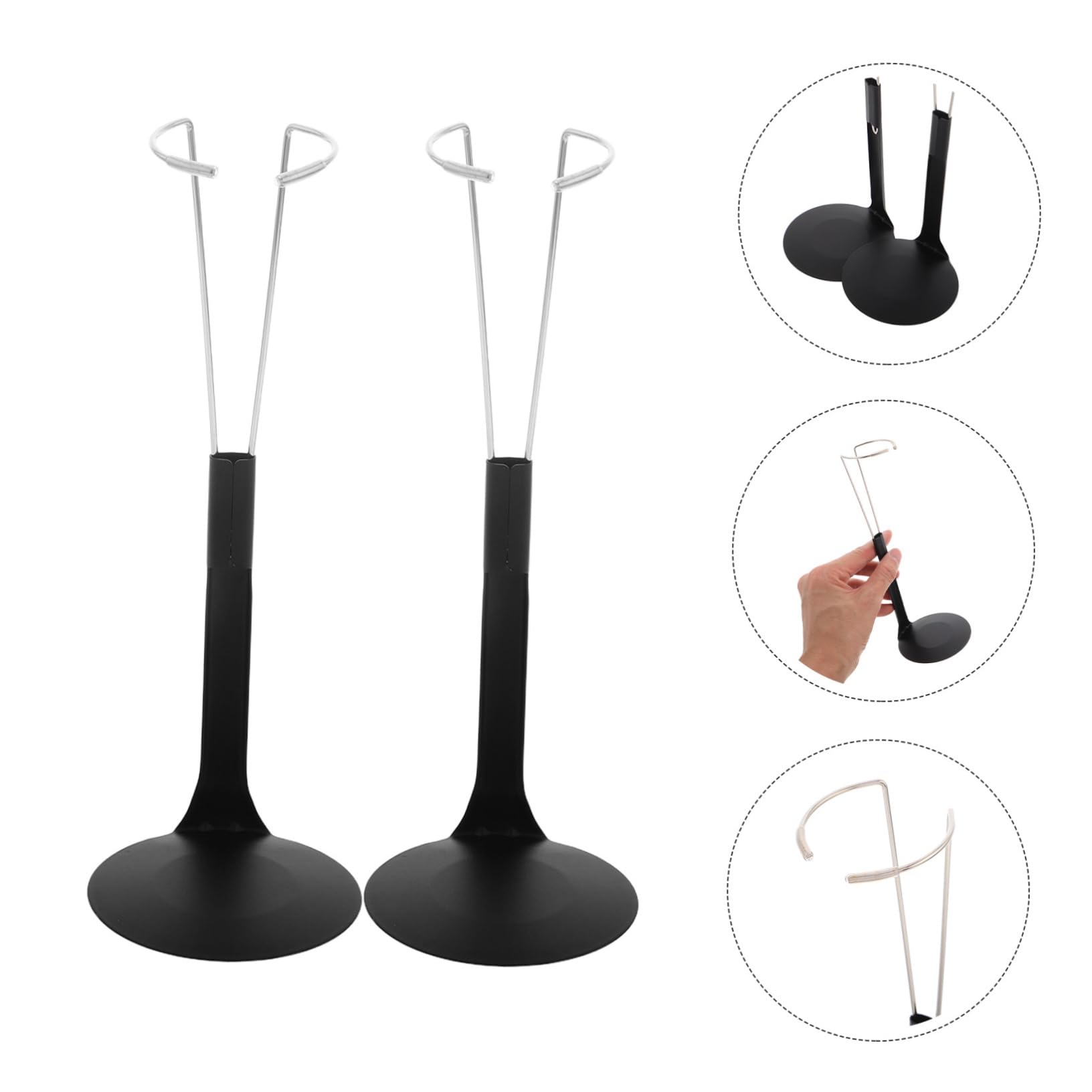 BESPORTBLE 10 Piezas Soporte de Muñecas de Metal Ajustable y Portátil para Exposiciones para Accesorios de Muñecas Único y Resistente