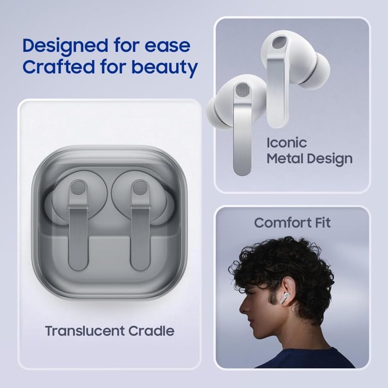 Image of Wireless Earbuds for Samsung Galaxy Pro, Buds 4 Pro (Black) in-Ear Wireless Earbuds with Hi-Fi Audio | Adaptive ANC 2.0 and EQ 2.0 | 2-Way Speaker | Voice Detect, (Black)