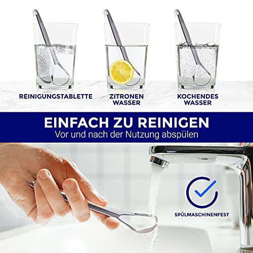 Zungenschaber Edelstahl | Zungenreiniger Set | Zungenputzer | Zungenbürste aus Edelstahl | Zungenkratzer aus Edelstahl | Tongue Scraper | Zungenreiniger Edelstahl | ORAVIX