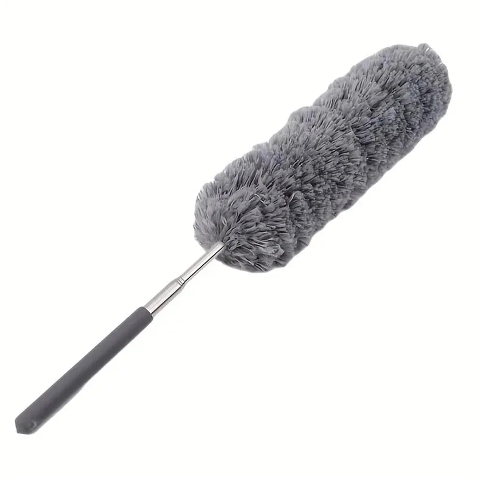 Duster Electrostatic Dust Duster Telescopic Flexible Stainless Steel Household Feather Cleaning Tool Microfiber Brush