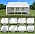 Acekool 13 x 20 FT Outdoor Tent for Backyard Party, Wedding Patio Camping Gazebo Shelter Pavilion Cater Wedding BBQ Events Tent w/Removable Sidewalls & 3 Storage Bags, White