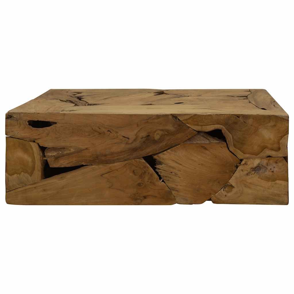 Table basse teck massif stable finis les meubles fragiles de salon fait main