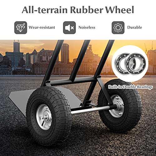 Carretilla tipo P con ruedas de goma de 10 pulgadas y capacidad 660 lb miniatura 7