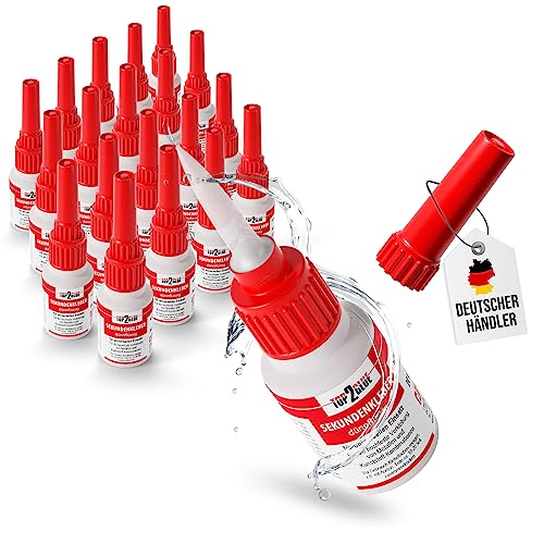 Preisvergleich Produktbild Top2Glue Sekundenkleber extra stark - 400gr - hochfester Cyanacrylat Kleber - wasserfest, dünnflüssig, hitzebeständig, Industriequalität - Spezial Verschluss Alleskleber Kunststoff, Metall, Glas, Holz