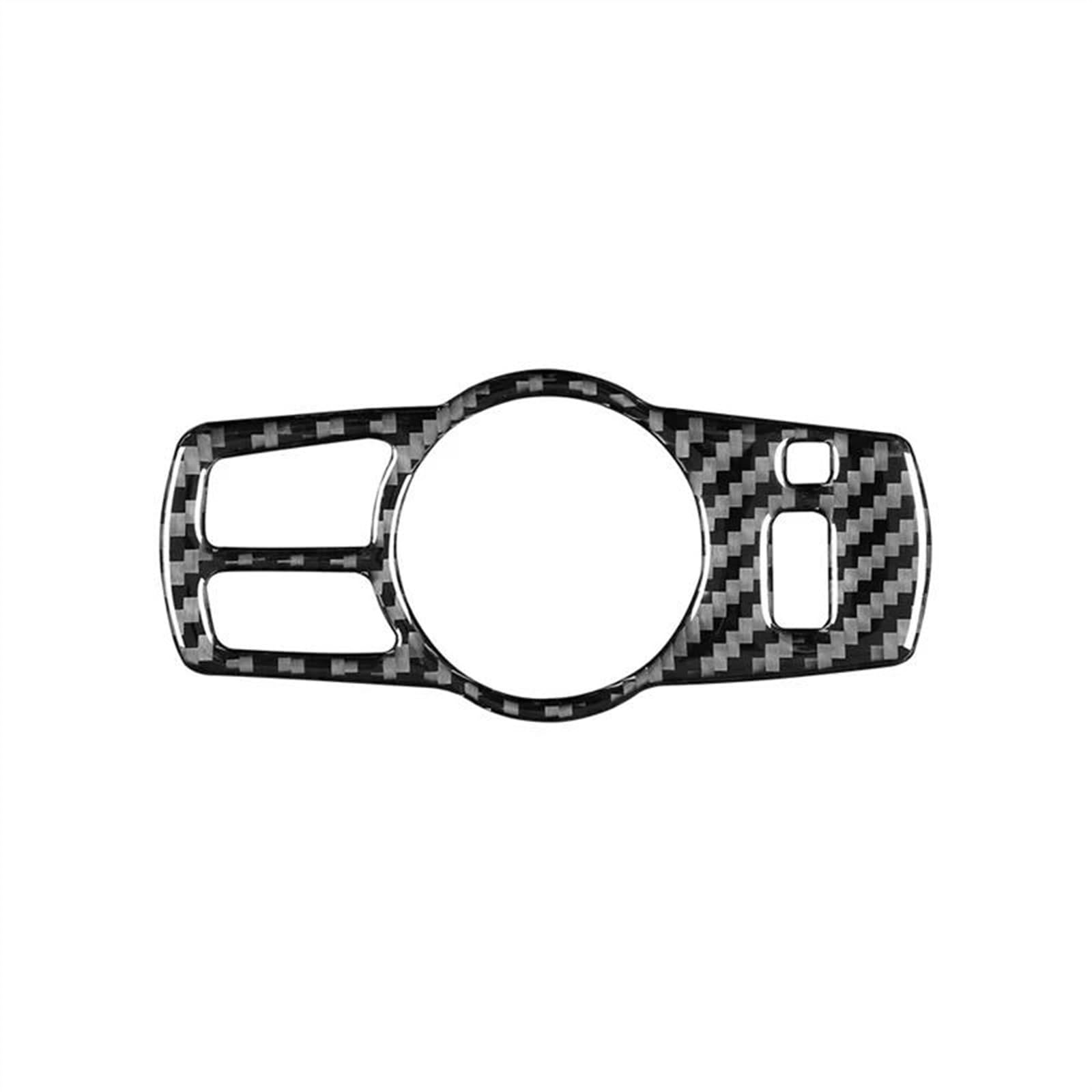 Piwine Black Car Interior Accessories Modification Headlight Switch Decoration Frame Trim Stickers For 5 Series F10 F18 2011-2017