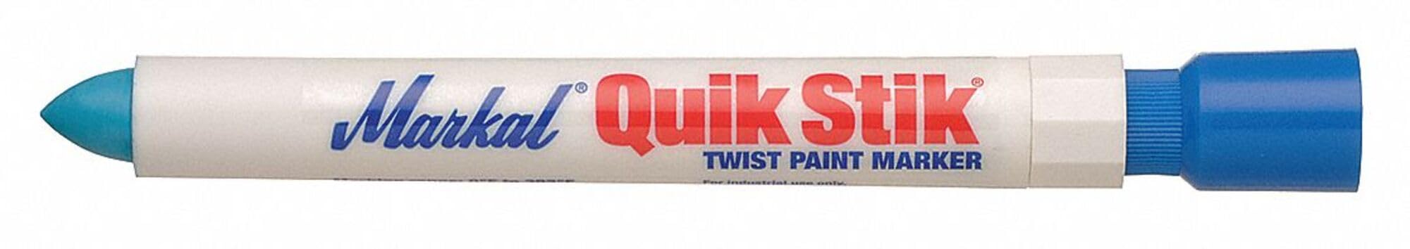 Markal 61070 Quik Stik Twist Long-Lasting Solid Paint Marker, Blue (Pack of 12)