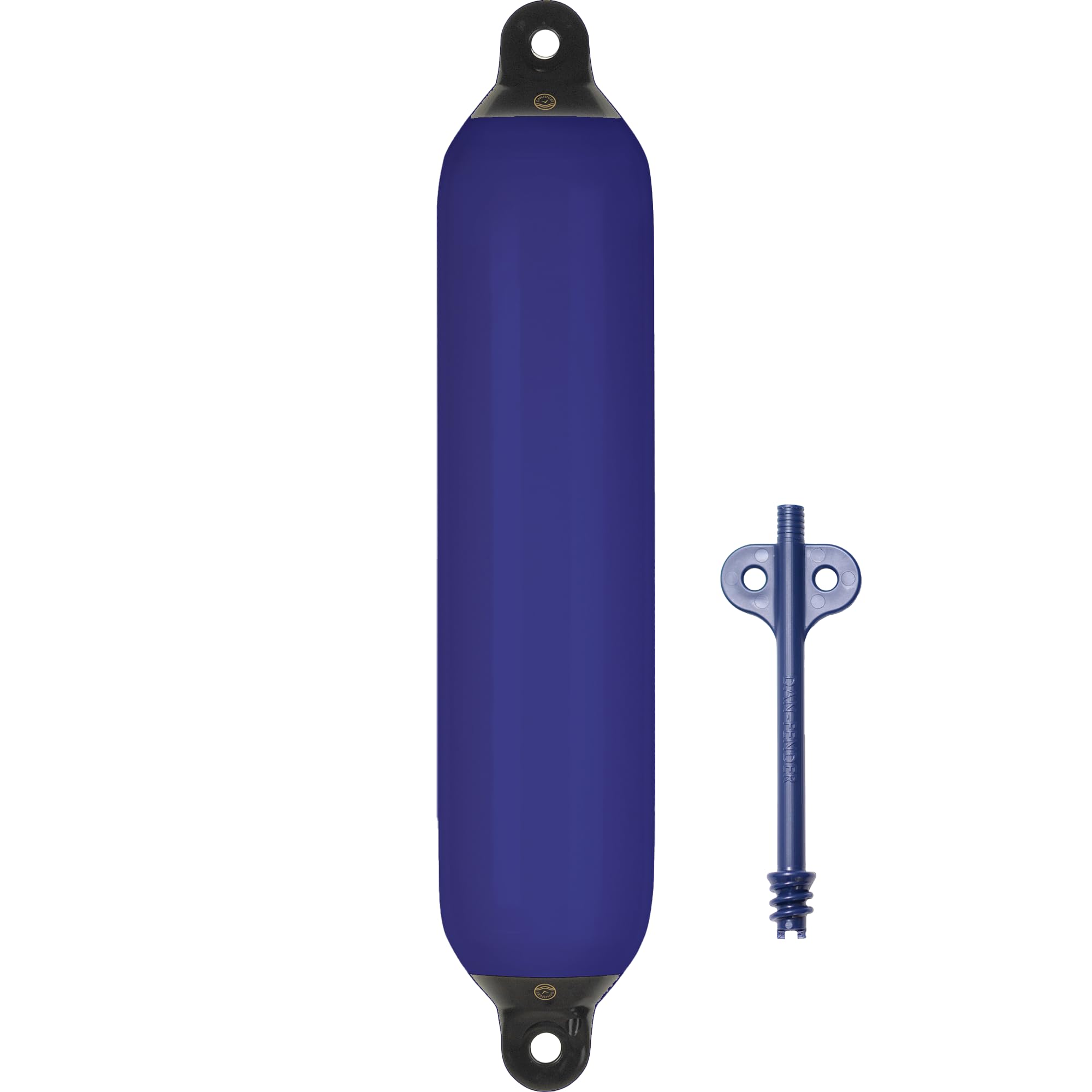 Dan-Fender Heavy Duty Boat Fender 839-F04 - Bumper for Boats (30-40 ft Long) - Strong & Flexible PVC, All Weather Conditions, Universal Fit Boat Accessories for Docking (Navy)