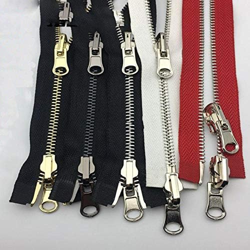1pc 60120cm 5 8 Metal Rotary Slider OpenEnd Zipper Reversible