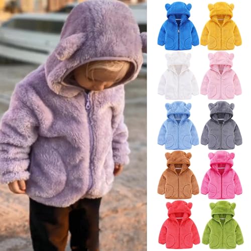 Winter Coats Puffer Padded Jacket for Toddler Boys Girls Kids Light Outwear Bear Ears with Hoods4