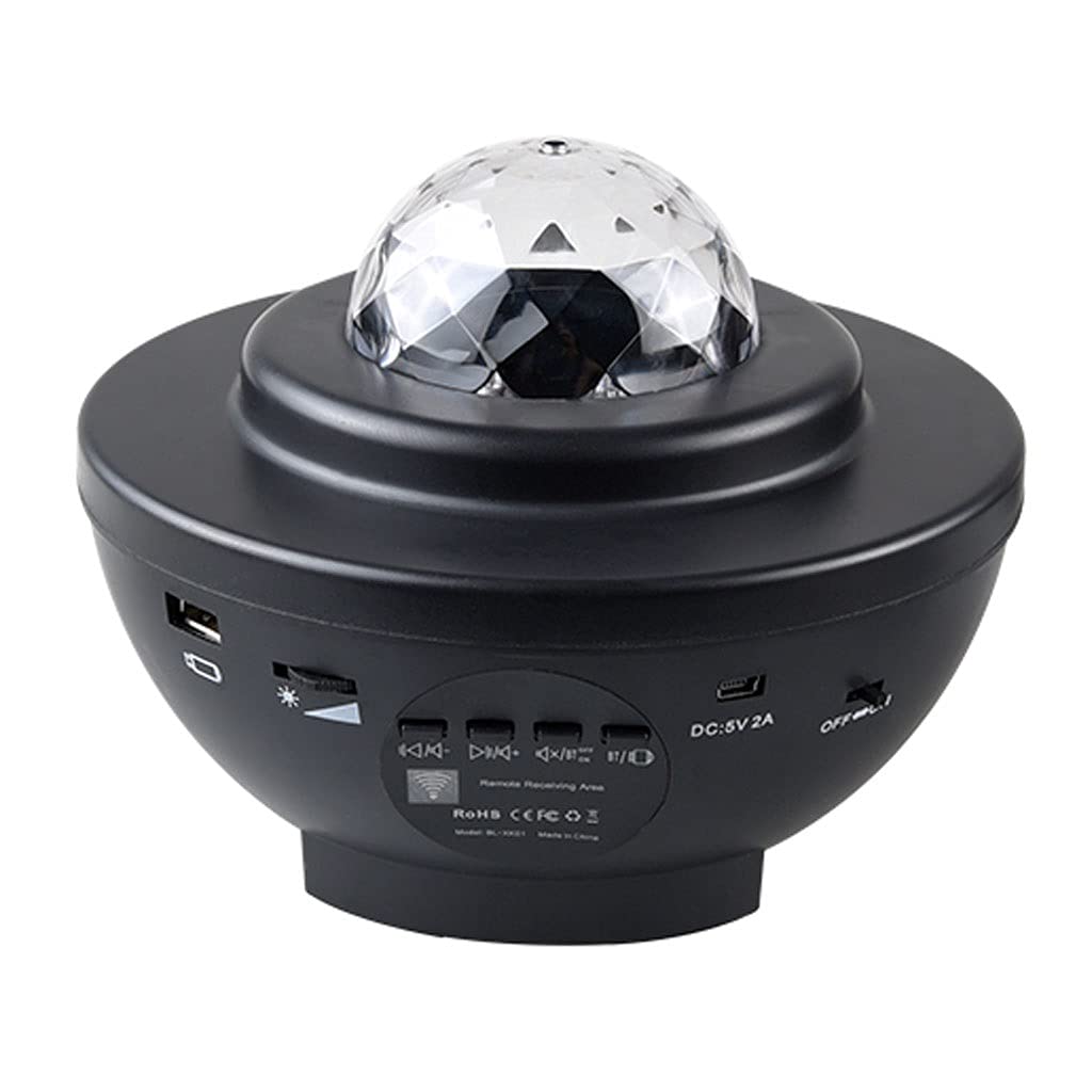 ADITAM colorido cielo estrellado galaxia proyector luz nocturna niño Blueteeth USB reproductor de música estrella noche luz romántica proyección lámpara regalos Double the comfort