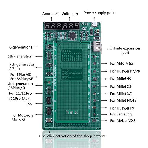DECDEAL Placa de ativação de carga rápida de bateria inteligente Placa de carga de bateria de smartp