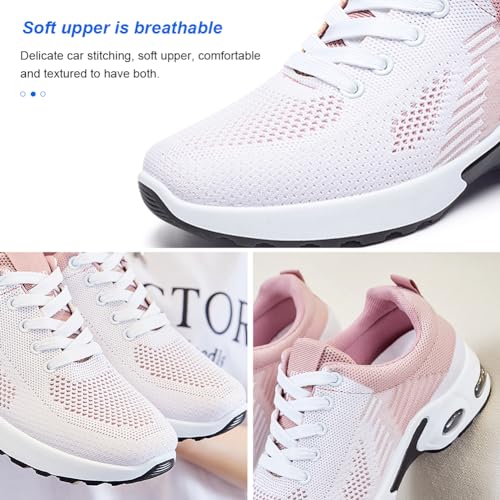 Padgene Womens Sneakers Air Cushion Running Shoes Lightweight Tennis Walking Shoes Mesh Breathable Gym Work Fashion Sneakers Athletic Comfortable Casual3