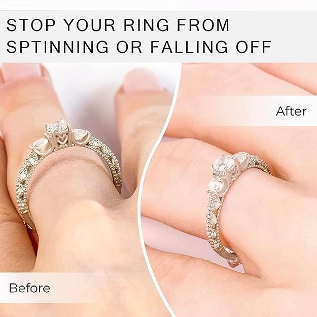 Image of Kumu Jewellery Tools Super Soft Ring Tightner for Women & Men /Ring Tightener for Loose Rings /Ring Size Adjuster for Loose Rings