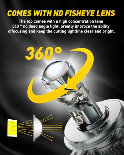 Image of AUXITO 9003 LED Bulb, 80000LM Brightness 6500K White, Plug-N-Play, 60000+ Hour Lifespan, Canbus Ready, 99% Compatibility, 2PCS