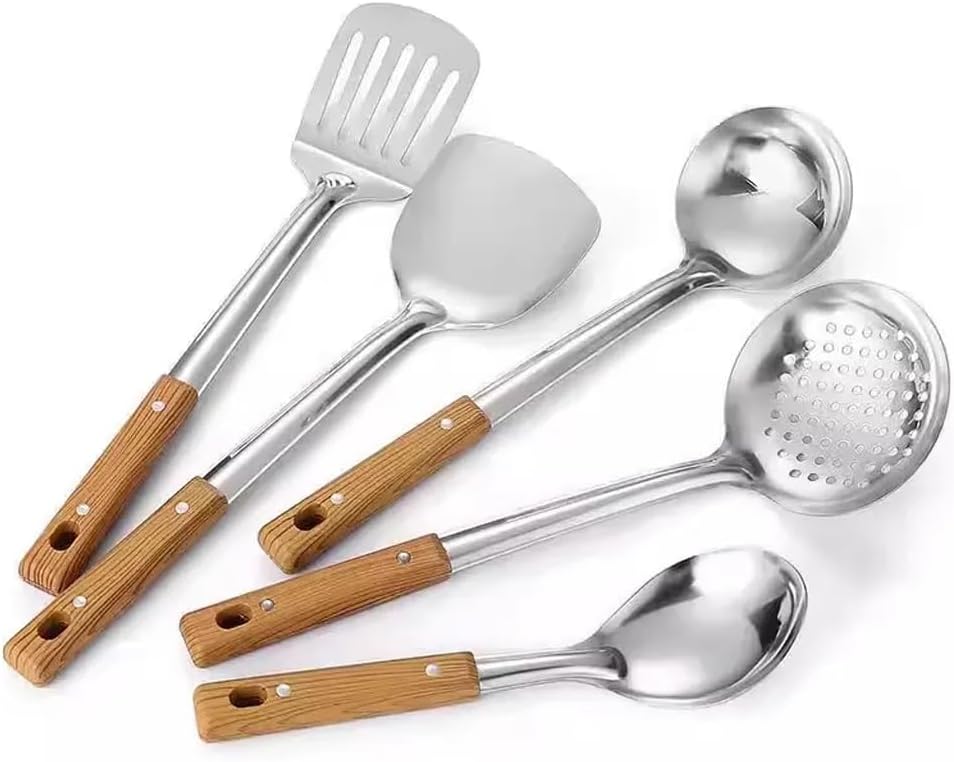 Tableware Spoon Ladle Long Rice Colander Soup Skimmer Cooking Spoons Scoop Kitchen Tool