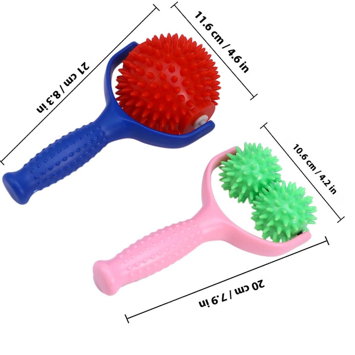 Massagerolle mit Griff aus Pvc, Tragbares Rollenmassagegerät