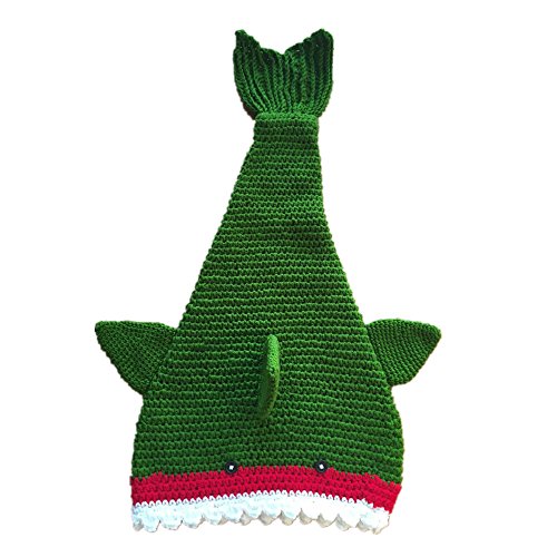 Shark Tail Blanket - Knit Handmade Crochet Baby Swaddling Sleeping Bag Cocoon For Christmas Gifts
