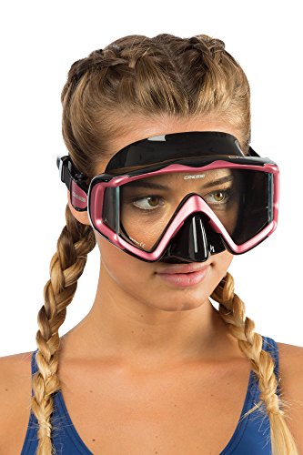 Cressi Perfect View Scuba Diving, Snorkeling Mask in Pure Comfortable Silicone - Available with Different Panoramic Lenses - Liberty Triside: Designed in Italy