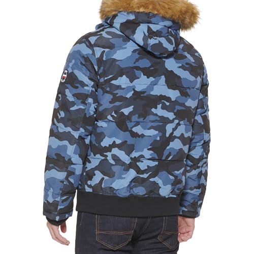 Image of Tommy Hilfiger Men's Arctic Cloth Quilted Snorkel Bomber Jacket (Standard and Big & Tall)