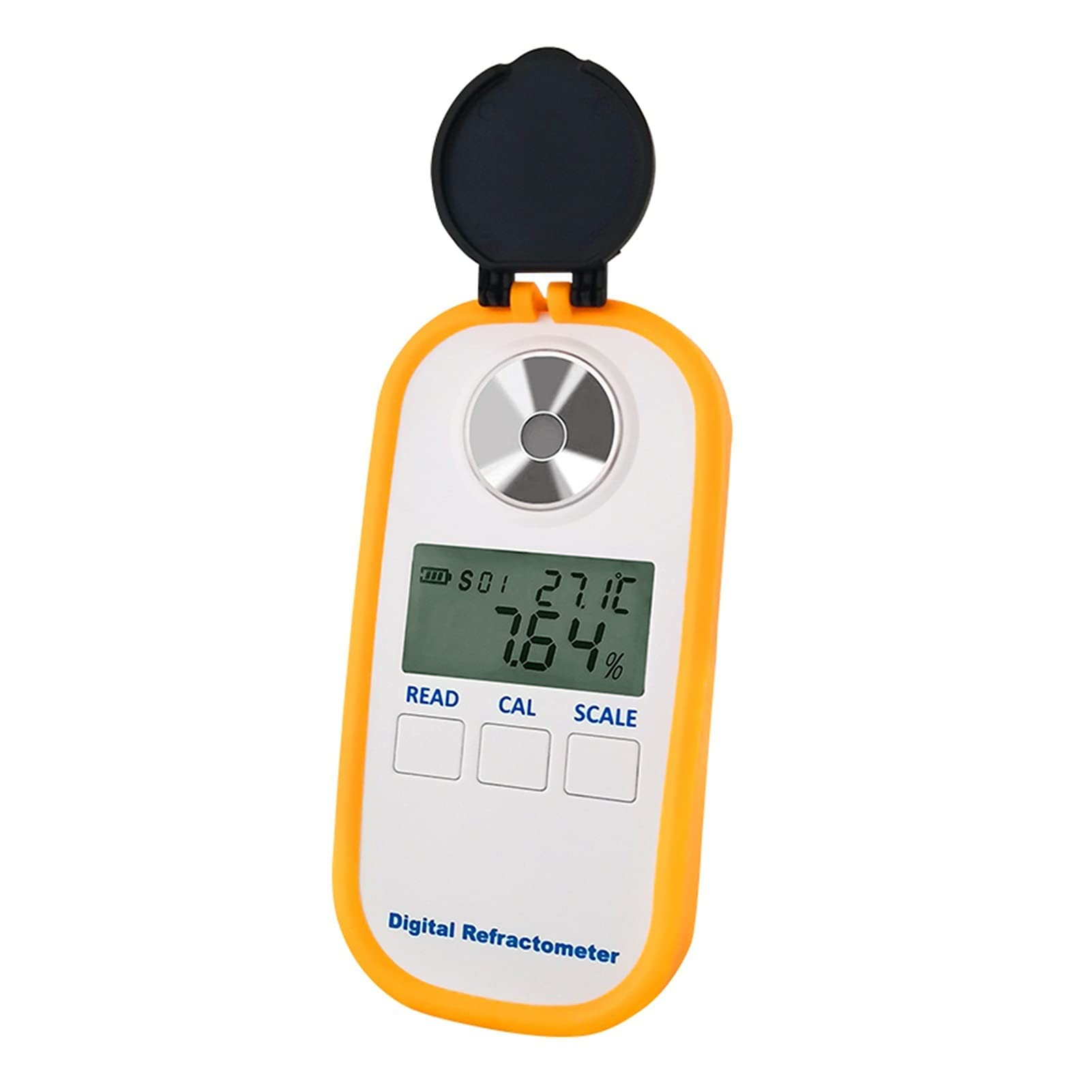 Probador digital de refractómetro de miel, medidor portátil de mano para medir el contenido de azúcar en miel, frutas, alimentos y bebidas
