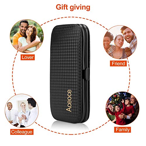 Manicure Set Men Travel Manicure Set Nail Clippers Mens Accessories Stainless Steel Nail Clippers Set Pedicure Set Personal Care Kit Nail Grooming Kit Gift for Men Husband Friend Parents Women - Image 4