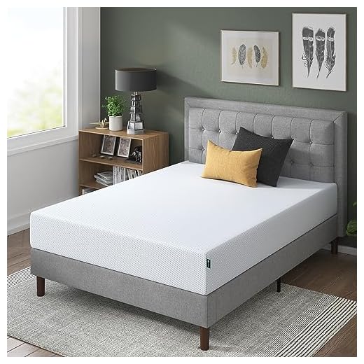 Zinus 10 Inch Gel-Infused Green Tea Memory Foam Mattress / Cooling Gel Foam / Pressure Relieving / CertiPUR-US Certified / Bed-in-a-Box, Full