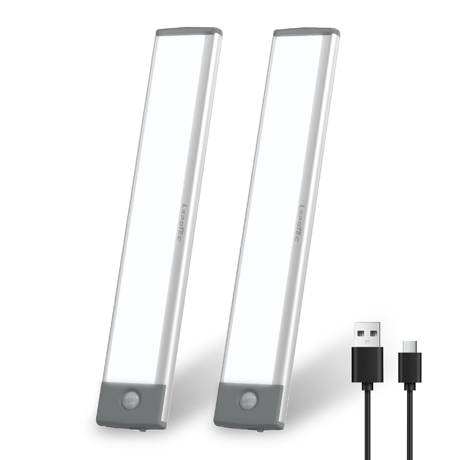 LEPOTEC Luce Armadio RGB con Sensore di Movimento e Magnete, Illuminazione per Interni con Luminosità Dimmerabile per la Casa (40LED-C-2)