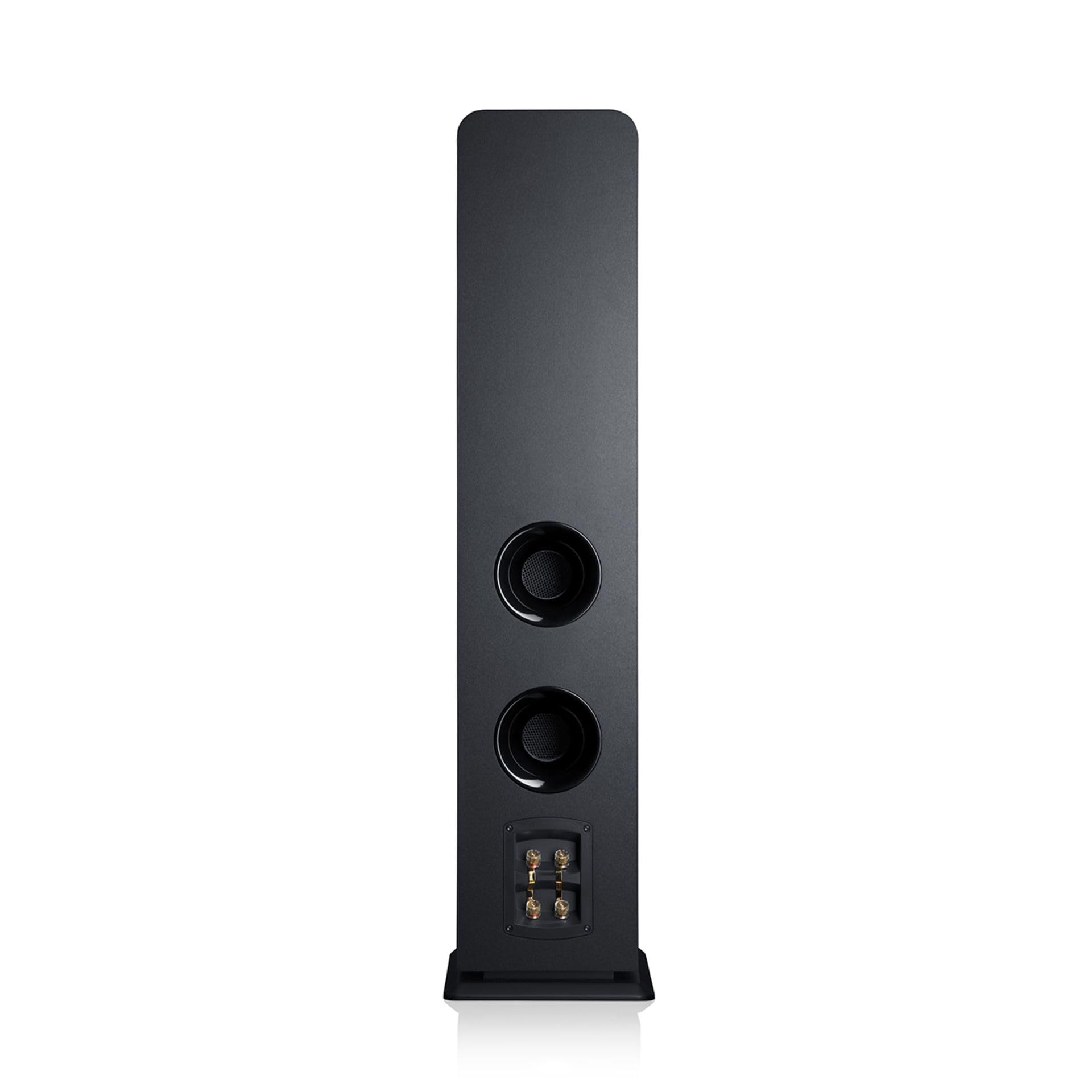 Teufel Ultima 40 Paire d'Enceintes Colonnes Hi-FI, Système 3 Voies, Construction Bass-Reflex, Compatible avec Tous Les amplificateurs - Noir