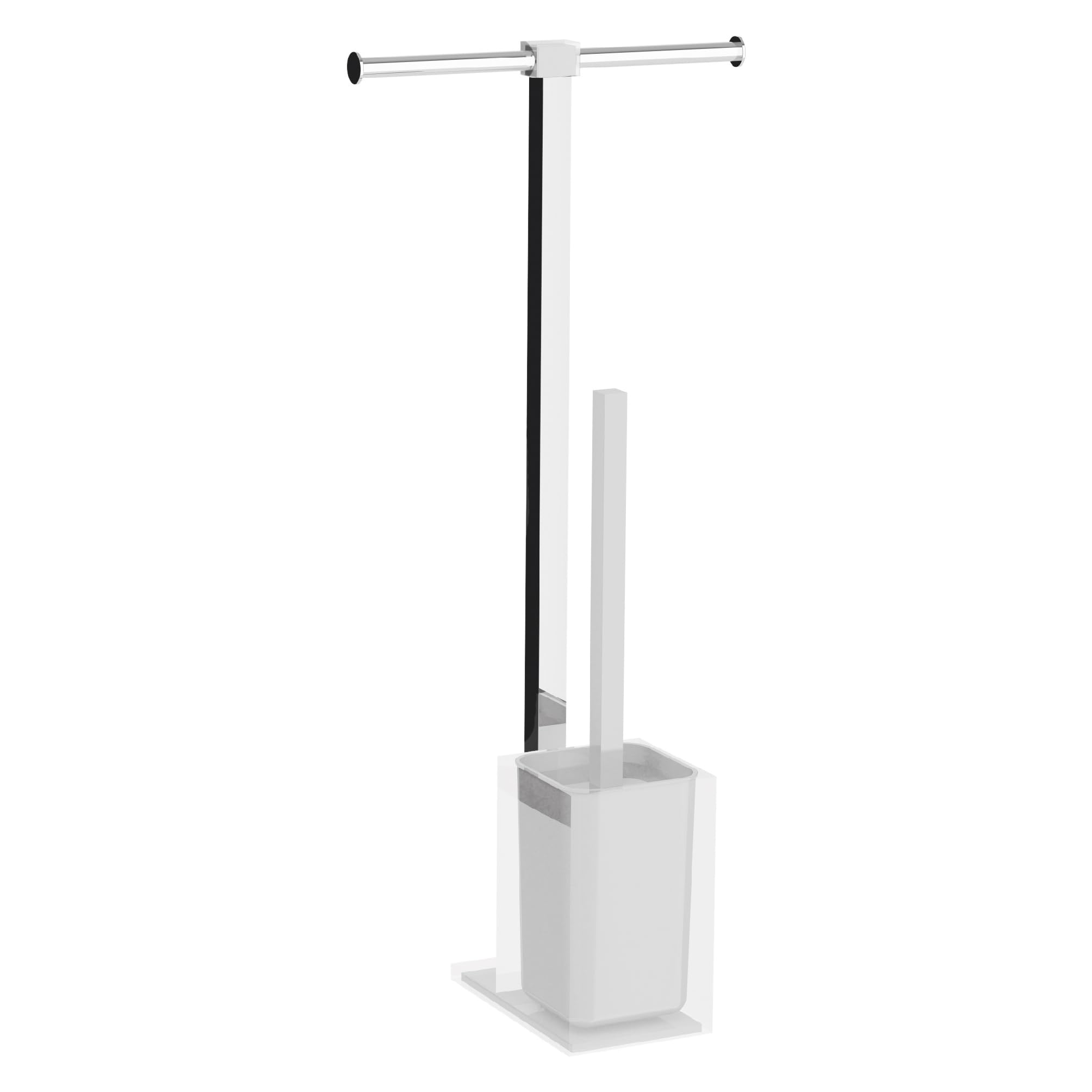 Gedy by Nameeks Rainbow Standing Towel Holder White RA32 Contemporary Resin Italian Bathroom Accessories Set